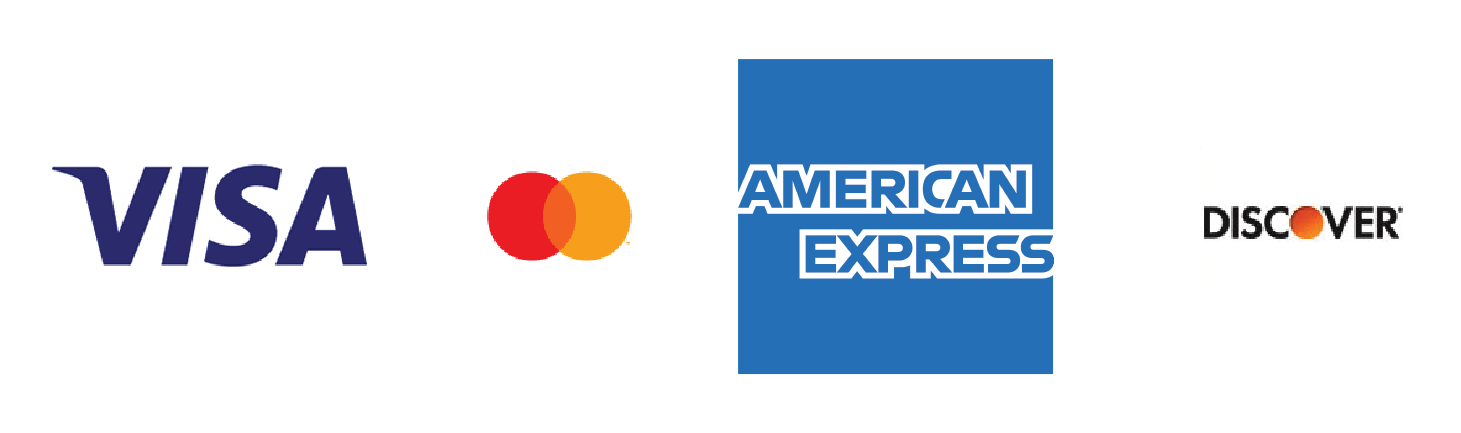 Payment Options: Visa, Mastercard, American Express, and Discover